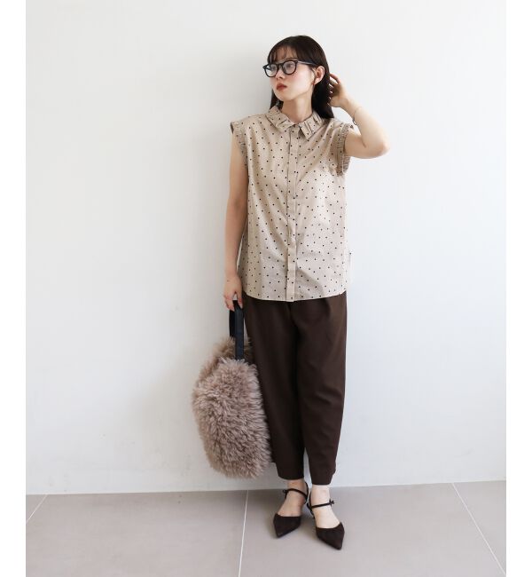  「《手洗い可能》ドットエリタックデザインブラウス」|シャツ・ブラウス|