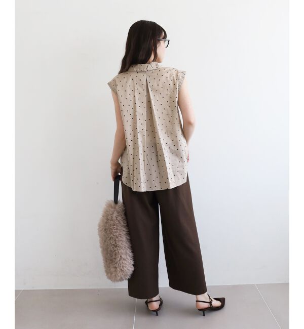  「《手洗い可能》ドットエリタックデザインブラウス」|シャツ・ブラウス|