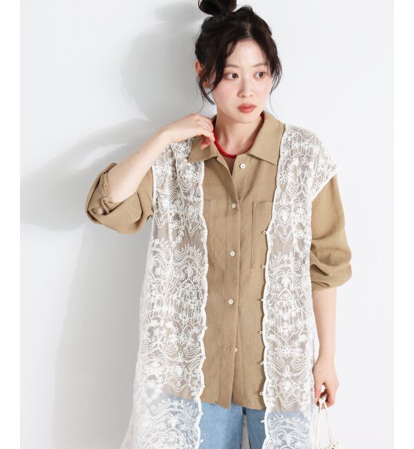  「TORRAZZO DONNAエンブロイダリーレースジレ」|ベスト・ジレ|