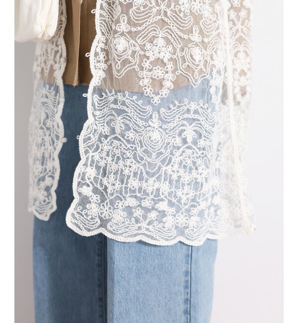  「TORRAZZO DONNAエンブロイダリーレースジレ」|ベスト・ジレ|