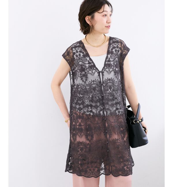  「TORRAZZO DONNAエンブロイダリーレースジレ」|ベスト・ジレ|