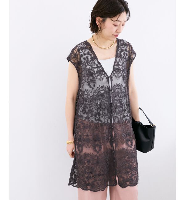 「TORRAZZO DONNAエンブロイダリーレースジレ」|ベスト・ジレ|