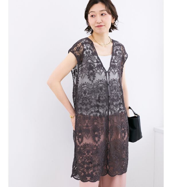  「TORRAZZO DONNAエンブロイダリーレースジレ」|ベスト・ジレ|