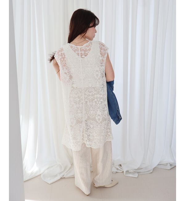  「TORRAZZO DONNAエンブロイダリーレースジレ」|ベスト・ジレ|