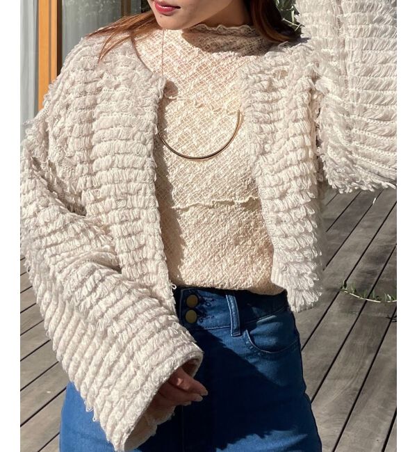 MAJESTICLEGON「ストレッチレースメロウトップス」|Tシャツ・カットソー|