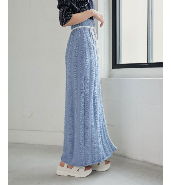 MAJESTICLEGON「配色ラインナロースカート」|スカート|