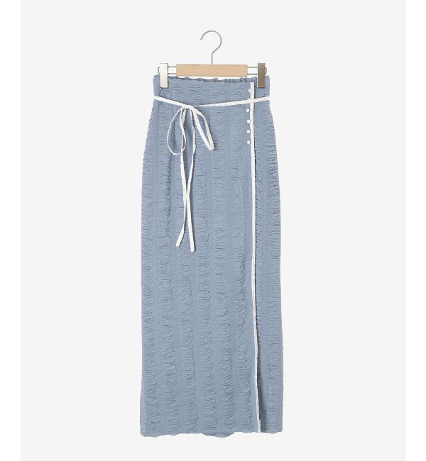 MAJESTICLEGON「配色ラインナロースカート」|スカート|