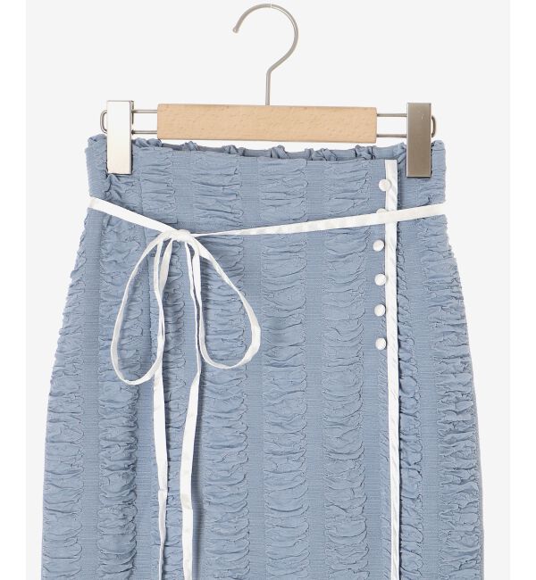 MAJESTICLEGON「配色ラインナロースカート」|スカート|