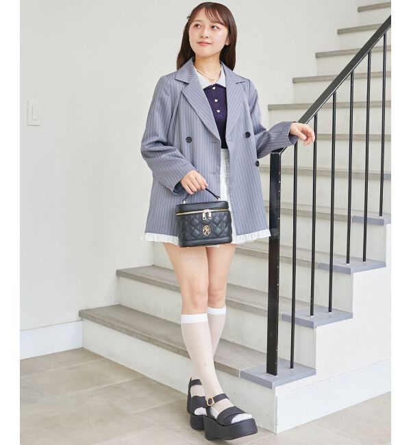 MAJESTICLEGON「バイカラーフリルトリムジャケット」|その他|