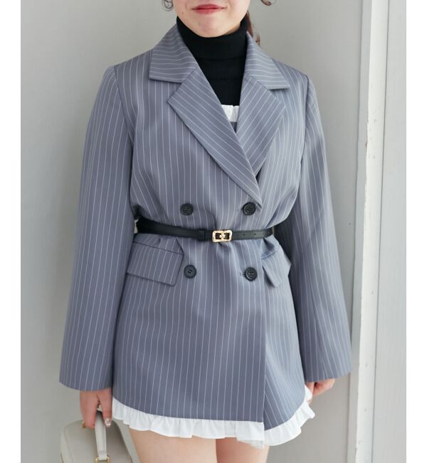 MAJESTICLEGON「バイカラーフリルトリムジャケット」|その他|