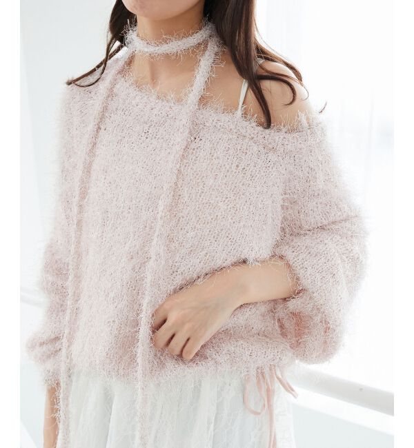  「ふわふわシャイニールーズニット」|ニット・セーター|