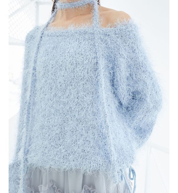  「ふわふわシャイニールーズニット」|ニット・セーター|