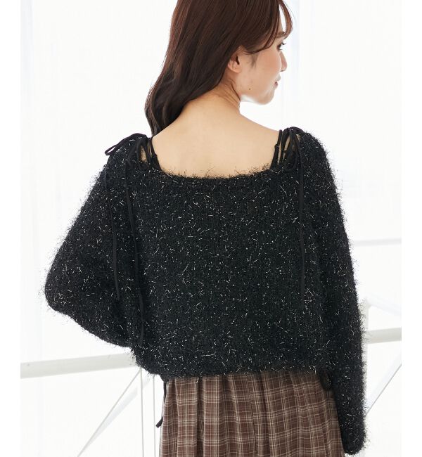  「ふわふわシャイニールーズニット」|ニット・セーター|