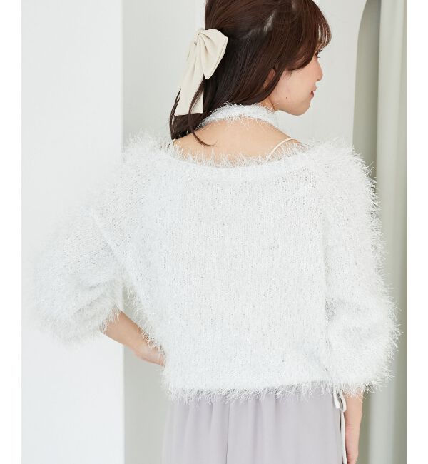  「ふわふわシャイニールーズニット」|ニット・セーター|