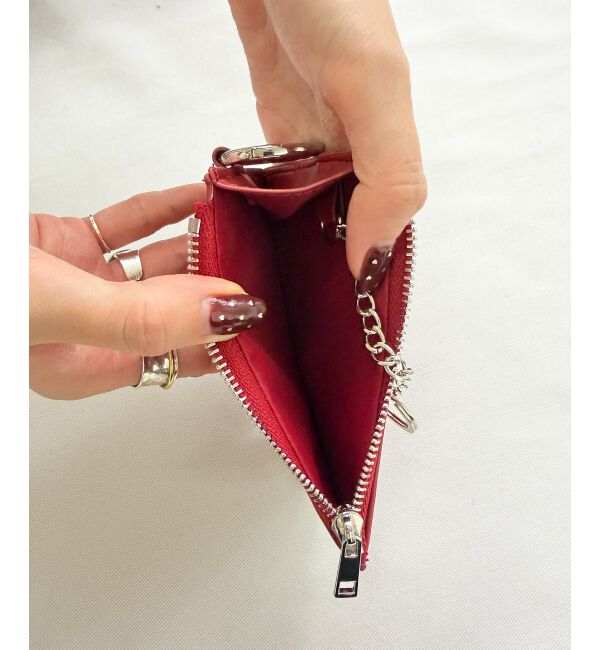  「ハートモチーフチャームカードケース」|名刺入れ・カードケース|