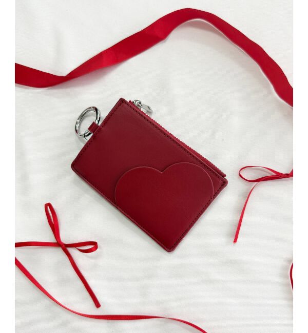  「ハートモチーフチャームカードケース」|名刺入れ・カードケース|