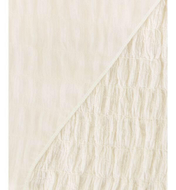  「カップ付肩リボンシャーリングキャミ」|キャミソール|