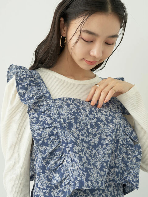 earth music&ecology「隠れウサギ柄ビスチェ」|Tシャツ・カットソー|