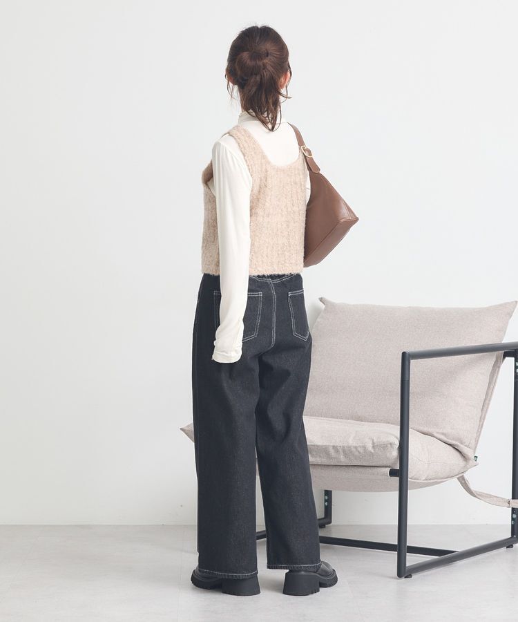 earth music&ecology「MIXカラーブークレニットビスチェ」|ベスト・ジレ|