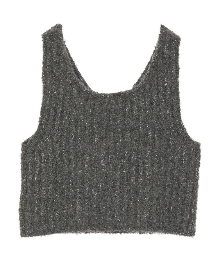 earth music&ecology「MIXカラーブークレニットビスチェ」|ベスト・ジレ|