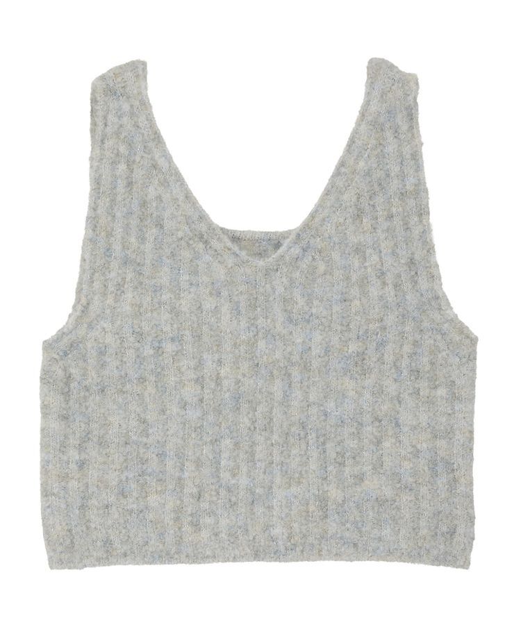 earth music&ecology「MIXカラーブークレニットビスチェ」|ベスト・ジレ|