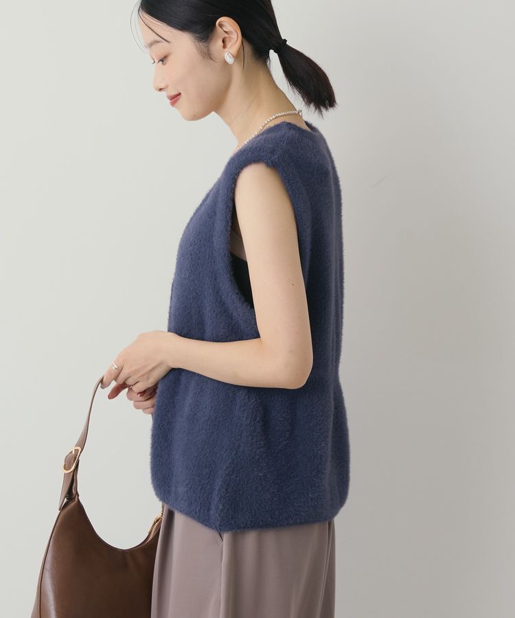 AMERICAN HOLIC「ミニシャギーペプラムベスト」|ベスト・ジレ|