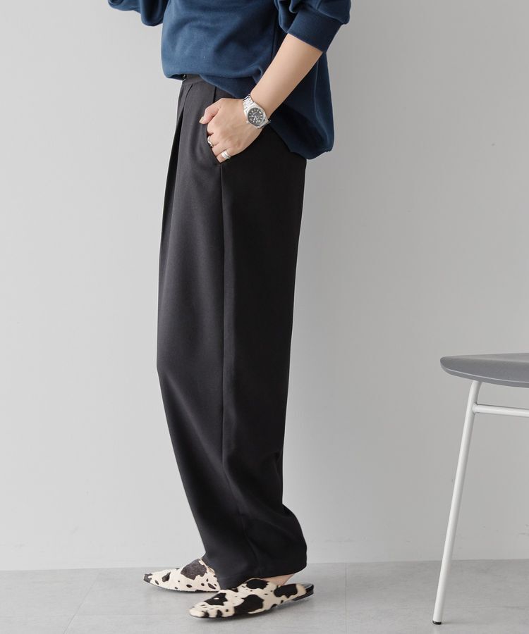 AMERICAN HOLIC「ウールライクカーブスラックスパンツ」|その他|Black