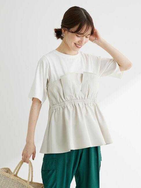 armonia「ビスチェドッキングプルオーバー」|Tシャツ・カットソー|