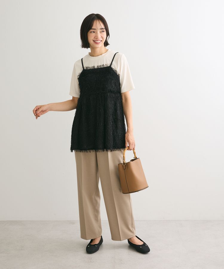 Green Parks「ラメフリンジカットキャミソールビスチェ」|キャミソール|