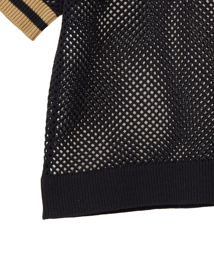 Green Parks「COLDSTONE/襟付きメッシュニットプルオーバー」|ニット・セーター|