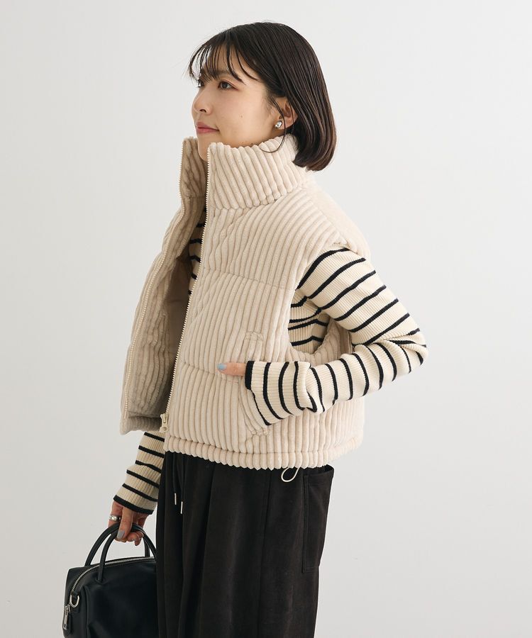 Green Parks「・swing by ワイドコールベスト」|ベスト・ジレ|