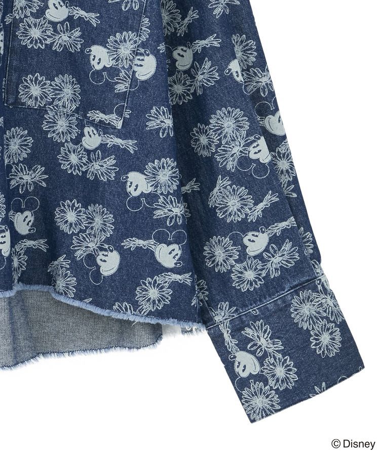 Green Parks「ミッキー&フレンズ/花柄デニムシャツ」|シャツ・ブラウス|