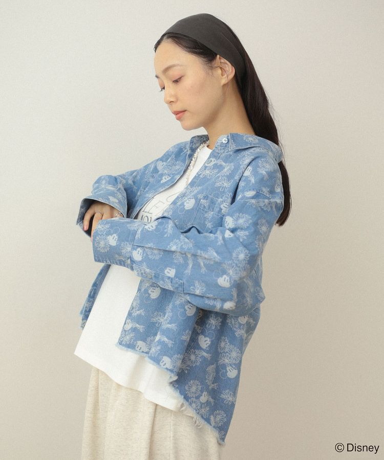 Green Parks「ミッキー&フレンズ/花柄デニムシャツ」|シャツ・ブラウス|