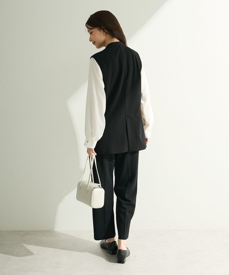 Green Parks「O.洗えてストレッチ Wボタンベスト」|ベスト・ジレ|