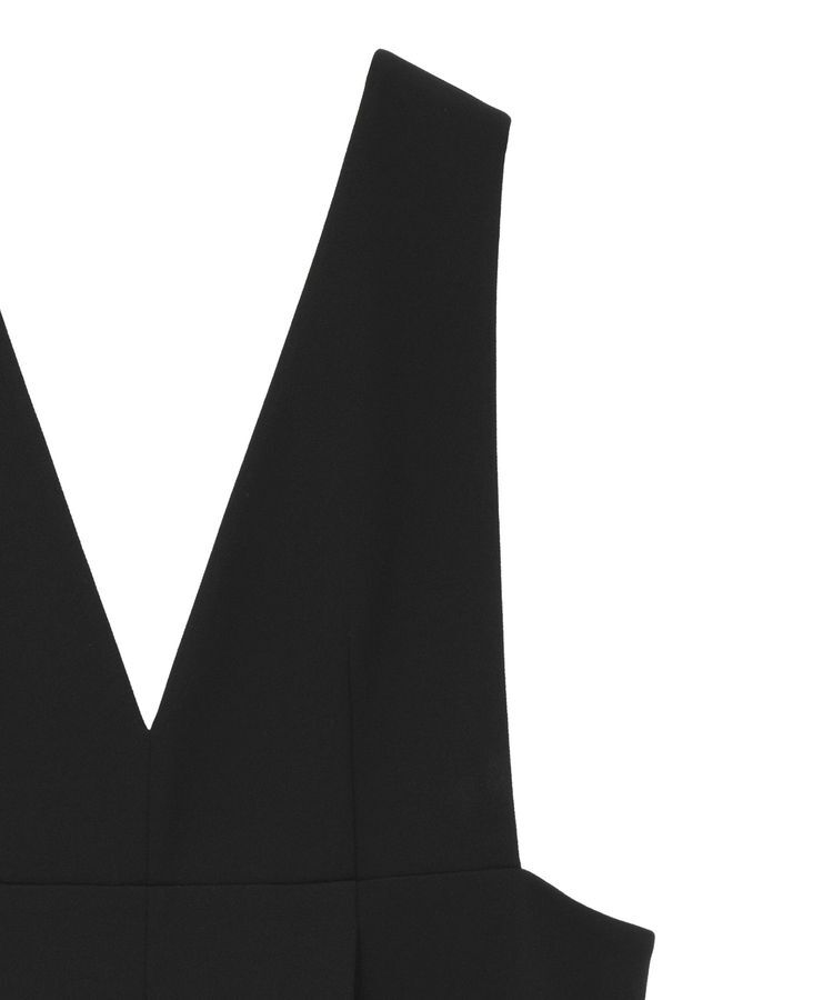 Green Parks「O.洗えてストレッチ Vネックジャンスカ」|ジャンパースカート|