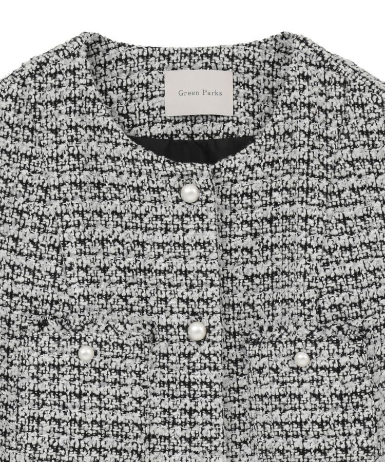 Green Parks「O.ツィードペプラムベスト」|ベスト・ジレ|