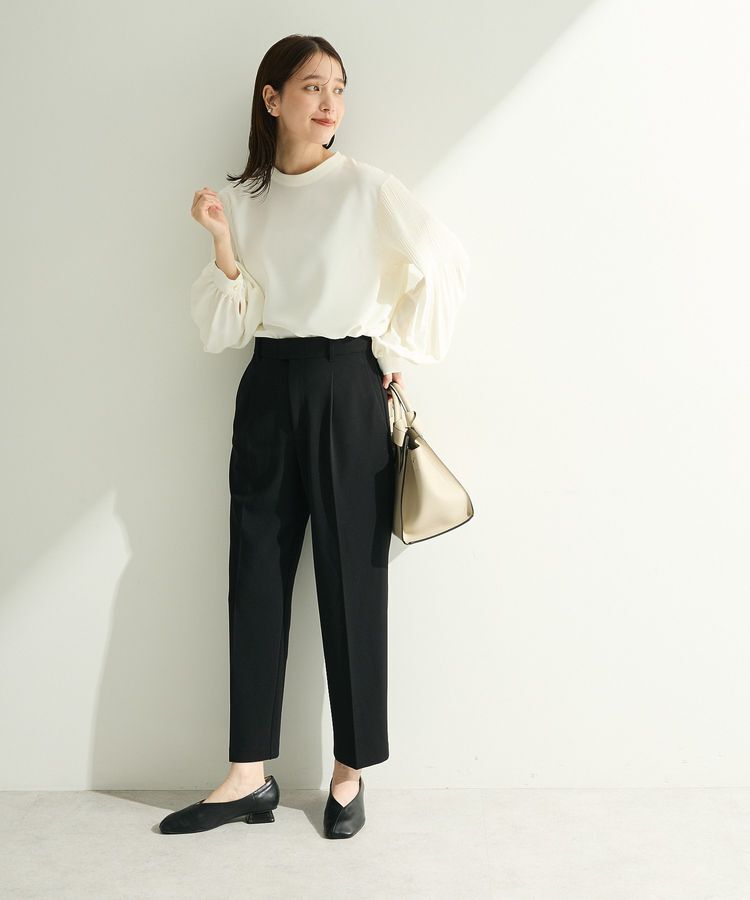 Green Parks「O.袖プリーツブラウス」|シャツ・ブラウス|