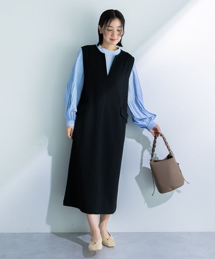 Green Parks「O.袖プリーツブラウス」|シャツ・ブラウス|