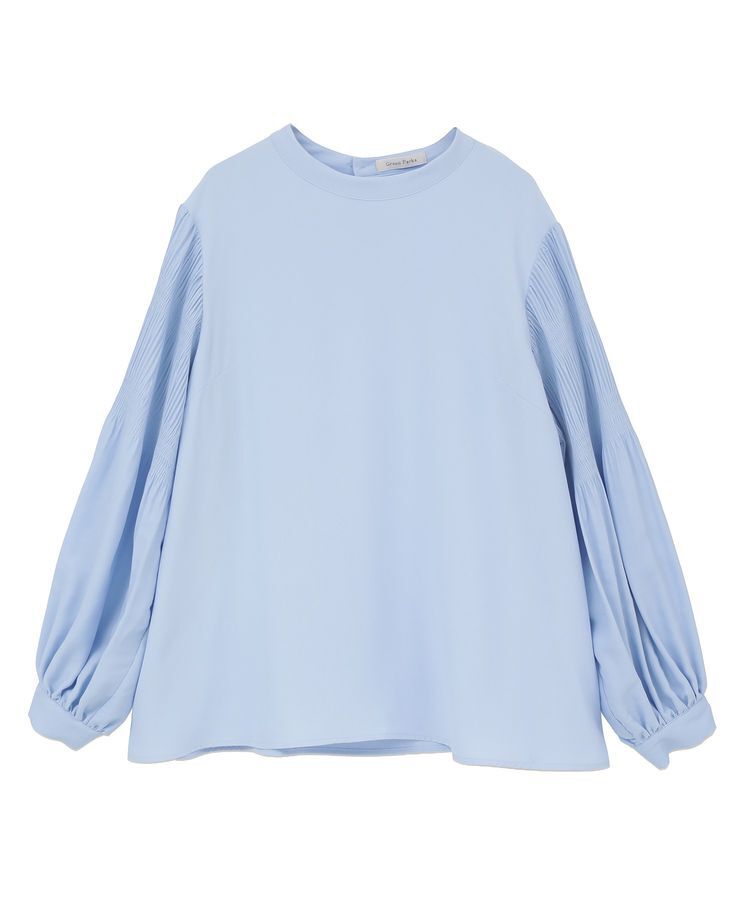 Green Parks「O.袖プリーツブラウス」|シャツ・ブラウス|