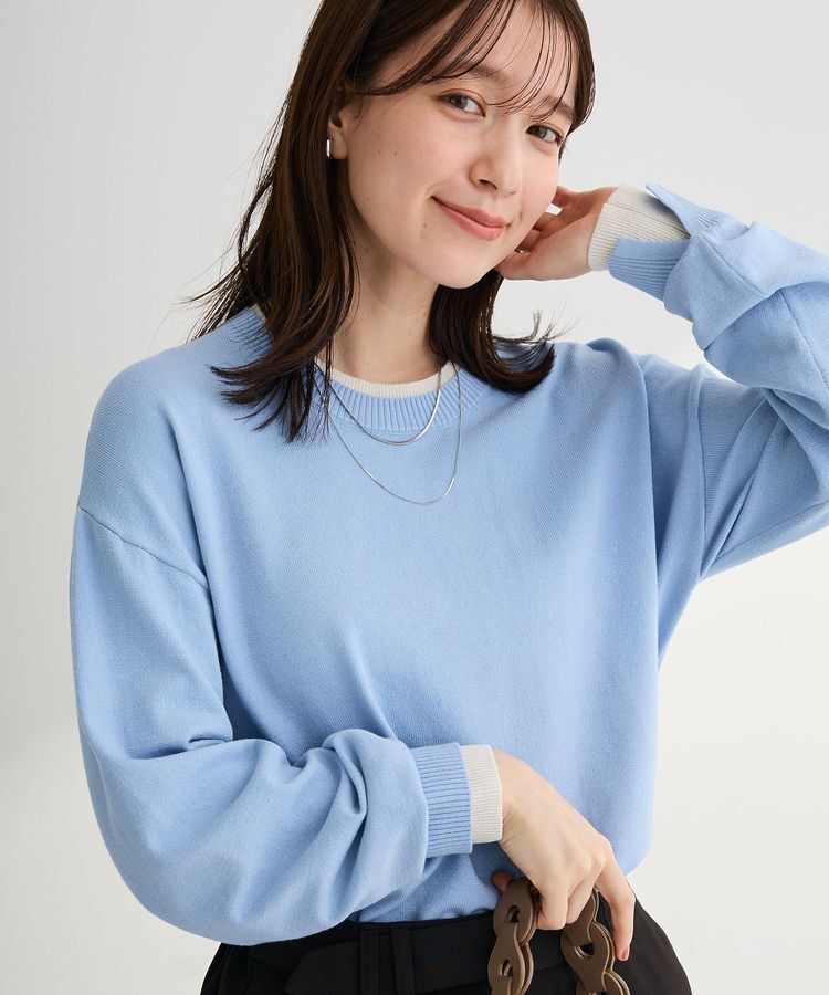 Green Parks「アンチピリングレイヤード風ニットプルオーバー」|ニット・セーター|