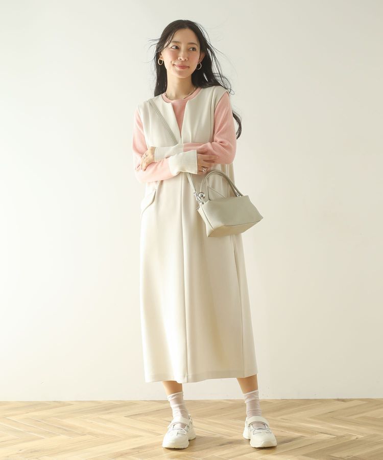 Green Parks「アンチピリング袖配色ニットプルオーバー」|ニット・セーター|