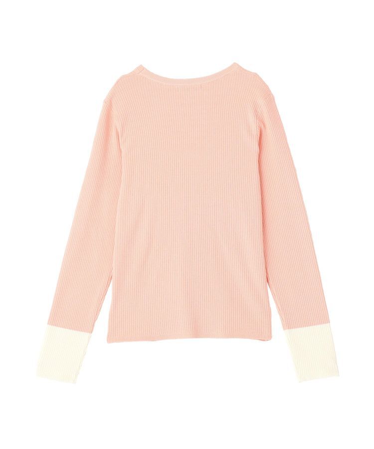 Green Parks「アンチピリング袖配色ニットプルオーバー」|ニット・セーター|