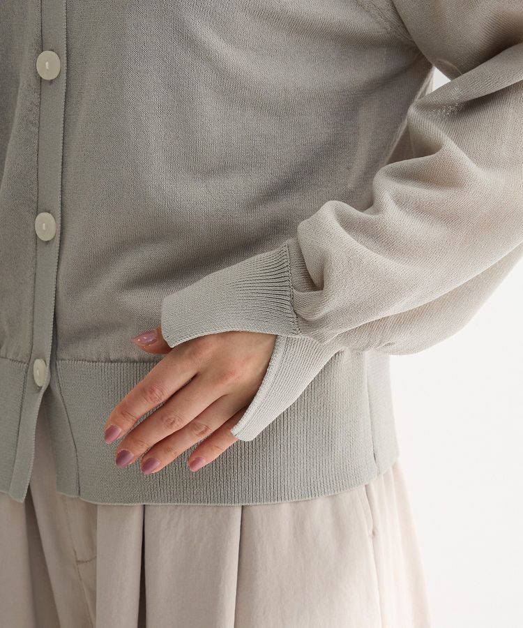 Green Parks「ポケッタブルUVカットニットカーディガン」|カーディガン|