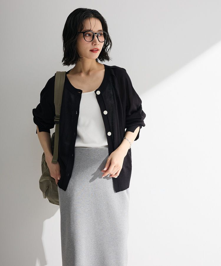 Green Parks「ポケッタブルUVカットニットカーディガン」|カーディガン|