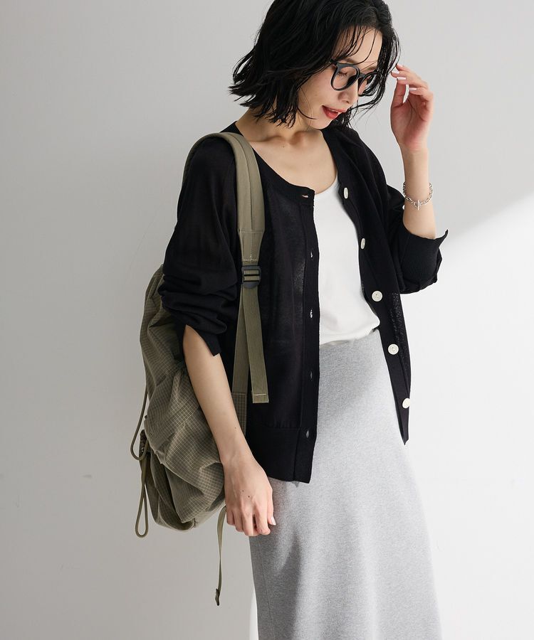 Green Parks「ポケッタブルUVカットニットカーディガン」|カーディガン|