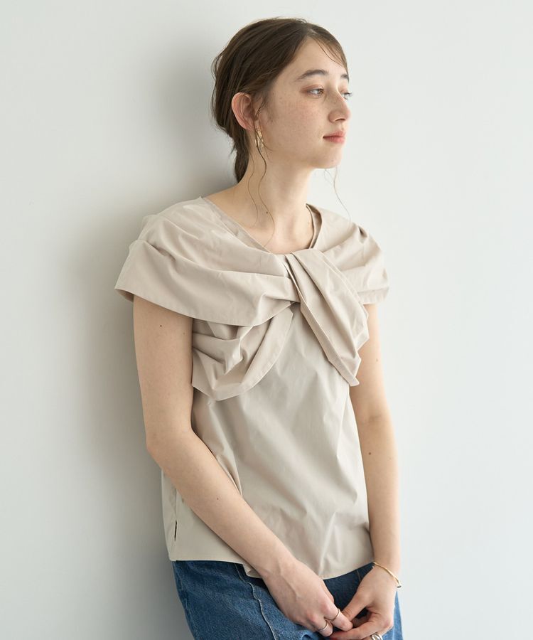 YECCA VECCA「リボンデザインブラウス」|シャツ・ブラウス|Beige