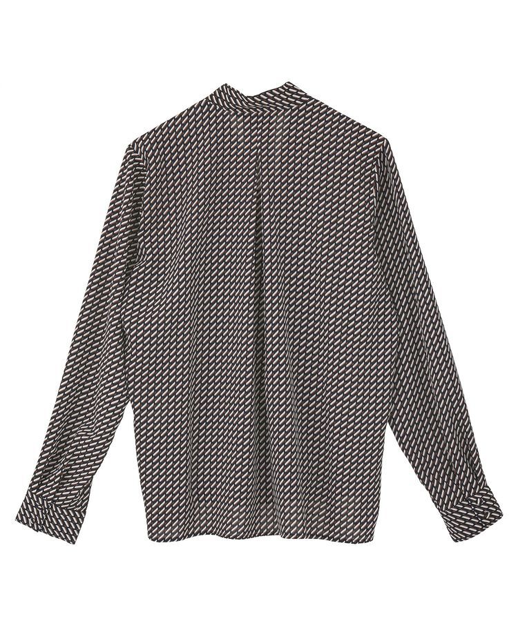 YECCA VECCA「ジオメ柄ボウタイブラウス」|シャツ・ブラウス|