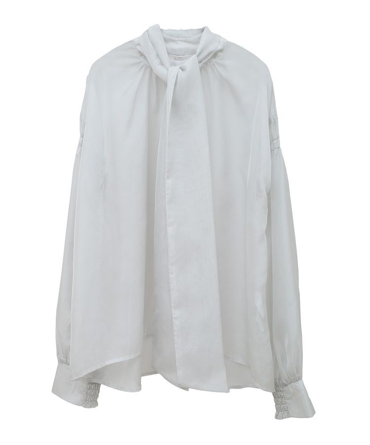 GARAGE OF GOOD CLOTHING「ソフトオーガンジーボウタイ付ブラウス」|シャツ・ブラウス|
