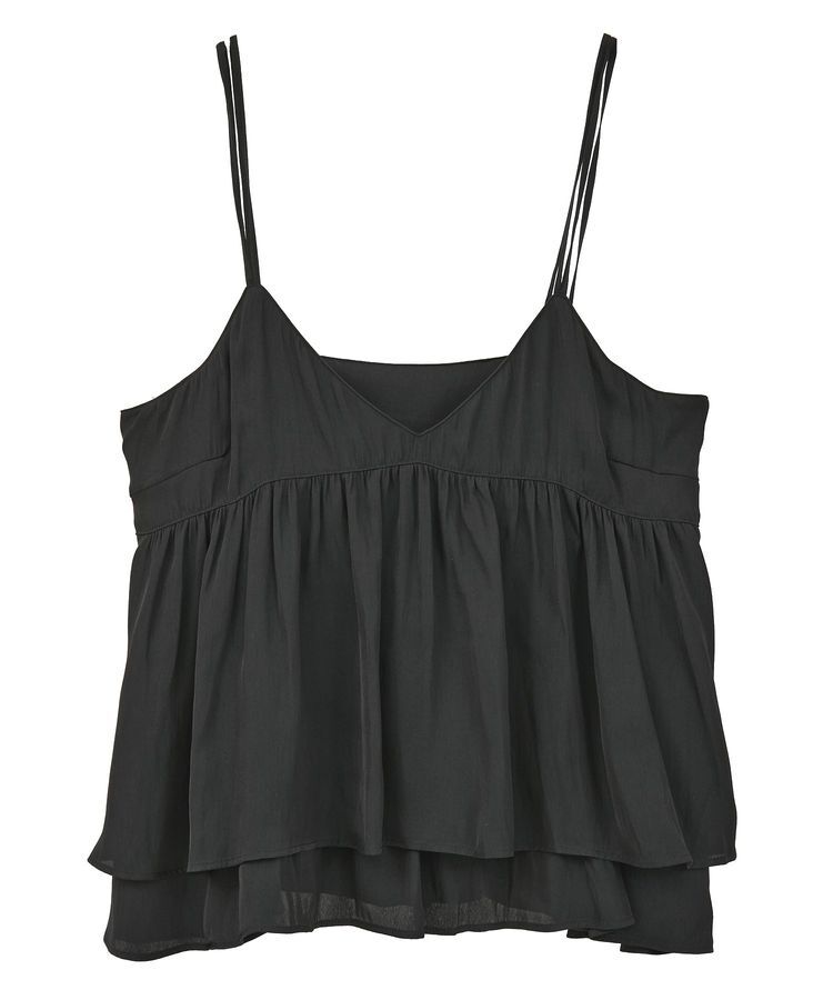 GARAGE OF GOOD CLOTHING「【日本製】サテンVネックキャミソール」|ベスト・ジレ|