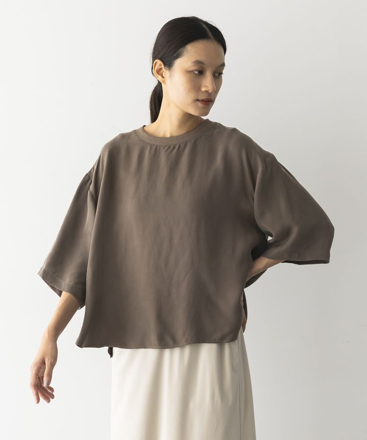 GARAGE OF GOOD CLOTHING「キュプラ混7分袖プルオーバー」|シャツ・ブラウス|